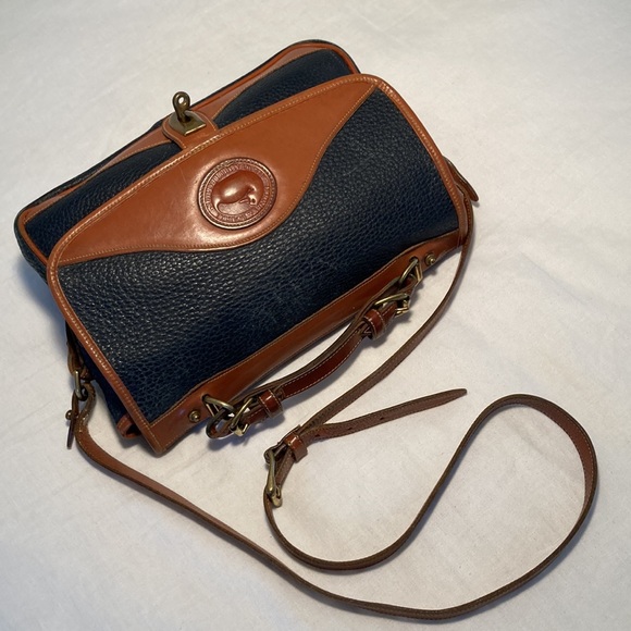 Dooney & Bourke carrier bag blue pebbled leather - Picture 3 of 16